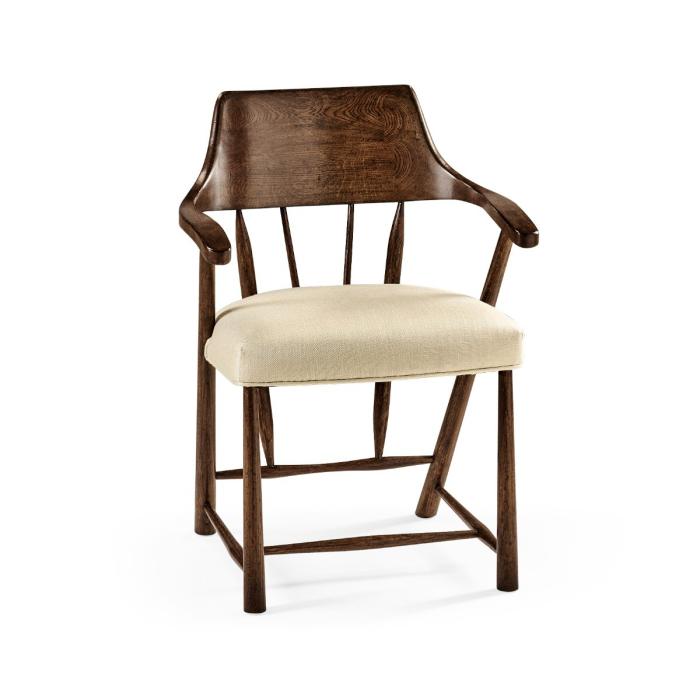 Jonathan Charles Dining Chair with Arms Forest in Mazo - Tudor Oak 1