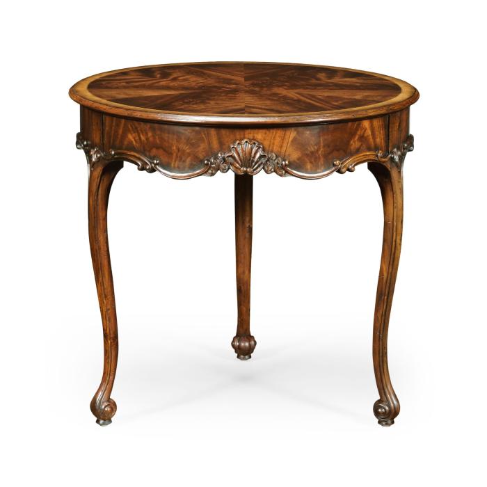 Jonathan Charles Round Side Table Georgian with Shell Detail 6