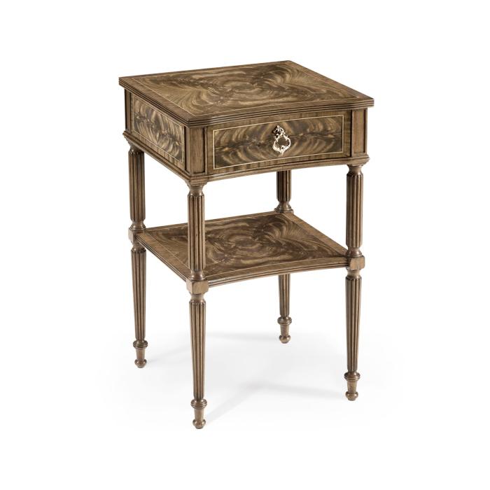 Jonathan Charles Bedside Table with Drawer Georgian - Bleached 2