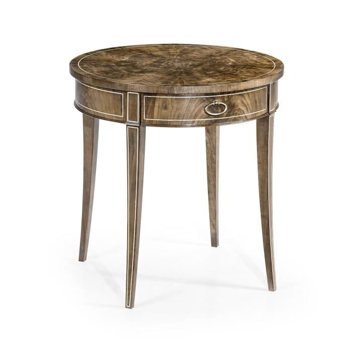 Jonathan Charles Round Bleached Mahogany Side Table 1