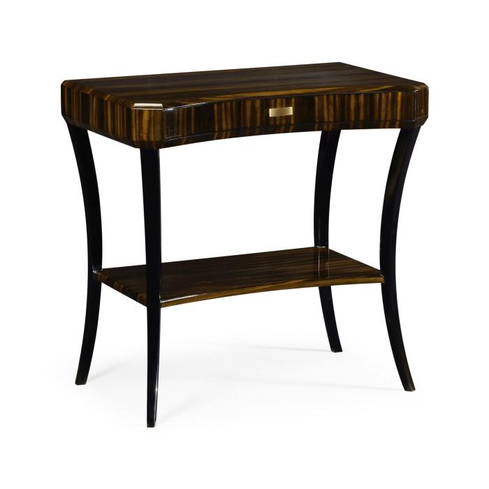 Jonathan Charles Side Table with Drawer Art Deco Lustre 8