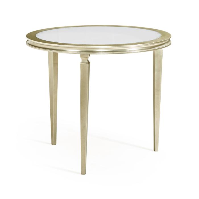 Jonathan Charles Round Centre Table Italian - Silver 5