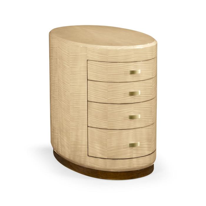 Jonathan Charles Oval Chest of Drawers Art Deco 6