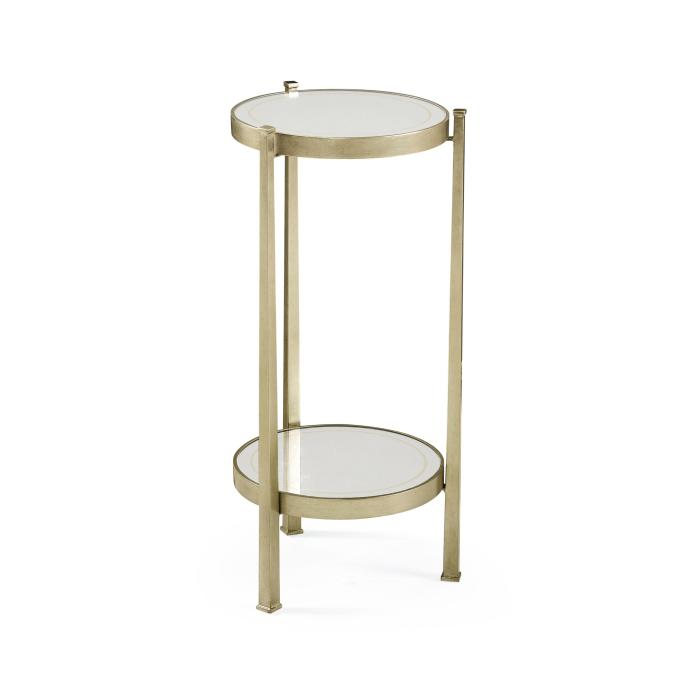 Jonathan Charles Wine Table Contemporary - Silver 1