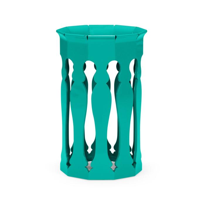 Jonathan Charles Moorish lamp table (Aruba Blue) 1