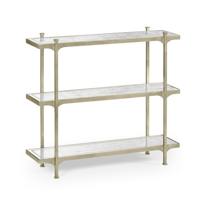 Jonathan Charles Etagere Contemporary Three-Tier - Silver 1