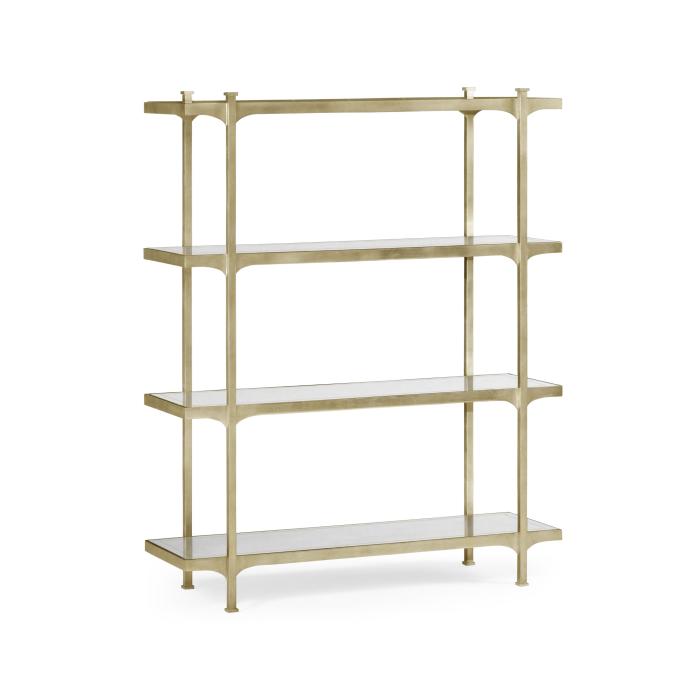 Jonathan Charles Etagere Contemporary Four-Tier - Silver 1