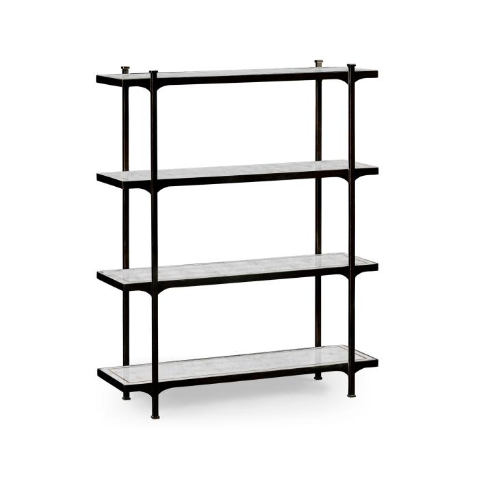 Jonathan Charles Etagere Contemporary Four-Tier - Bronze 4