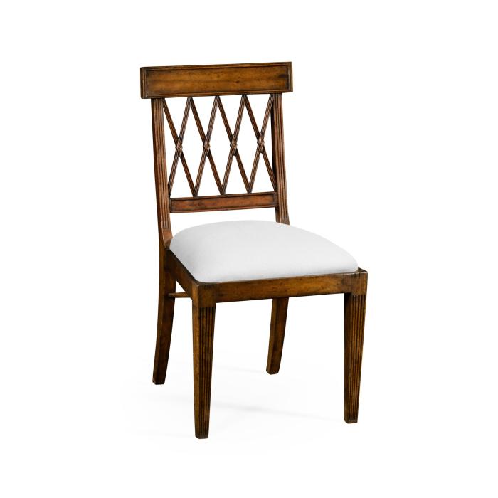 Jonathan Charles Dining Chair Regency Lattice Back - COM 1