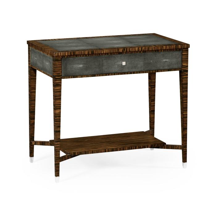 Jonathan Charles End Table with Drawer Shagreen 1