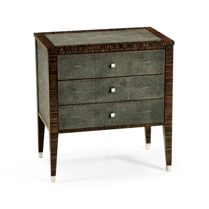 Jonathan Charles Bedside Chest of Drawers Shagreen 5
