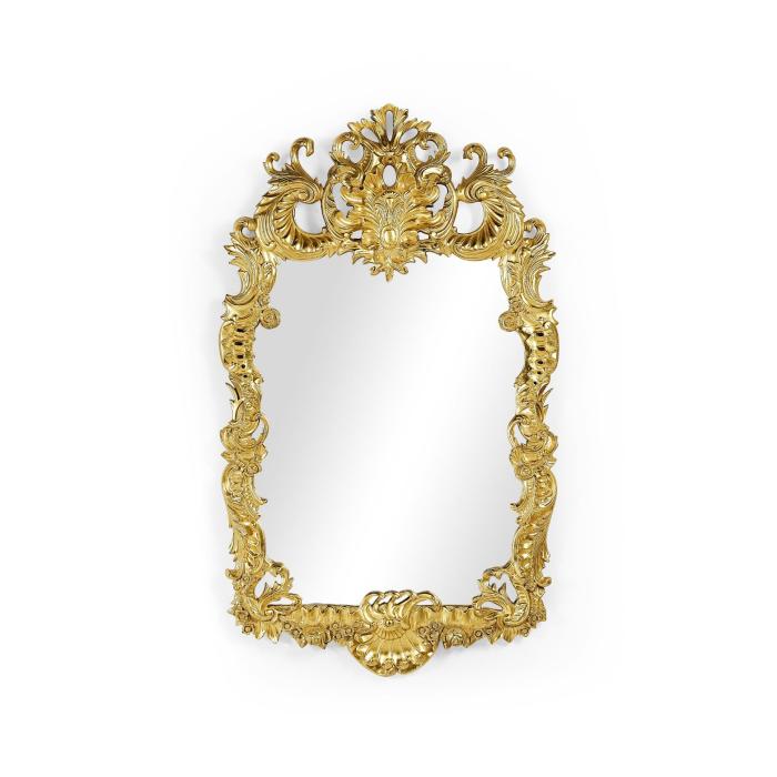 Jonathan Charles Wall Mirror Grinling Gibbons in Gold 1