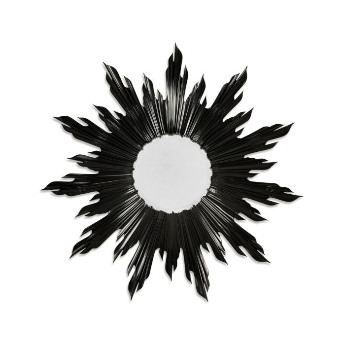 Jonathan Charles Small Wall Mirror Sunburst - Black 4