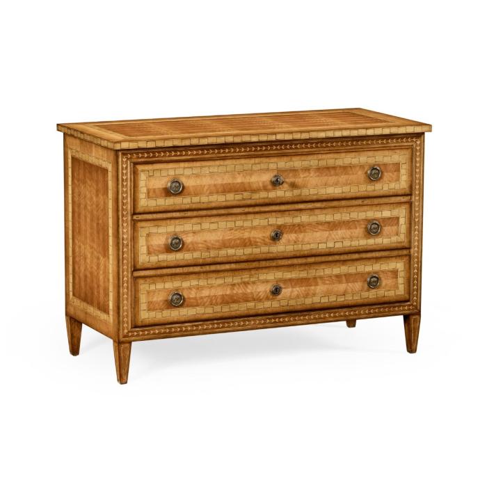Jonathan Charles Large Chest of Three Drawers Directoire 1