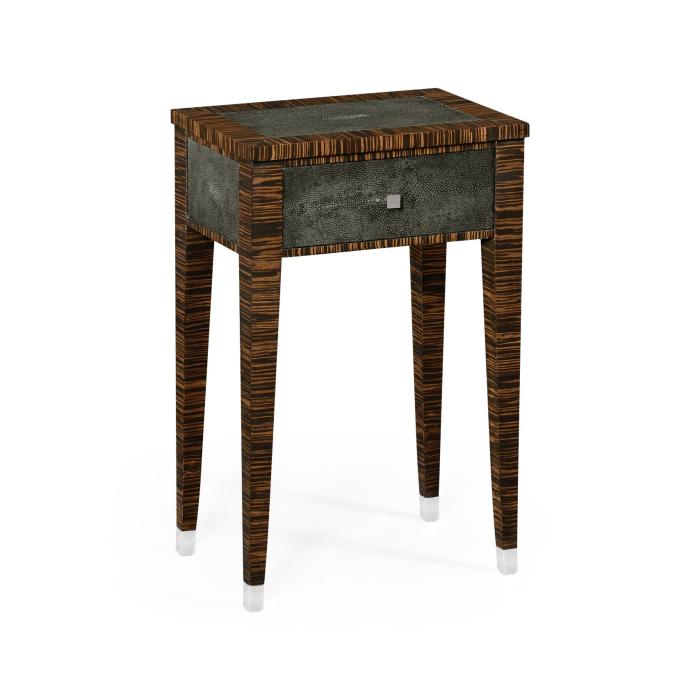 Jonathan Charles Lamp Table with Drawer Shagreen 1