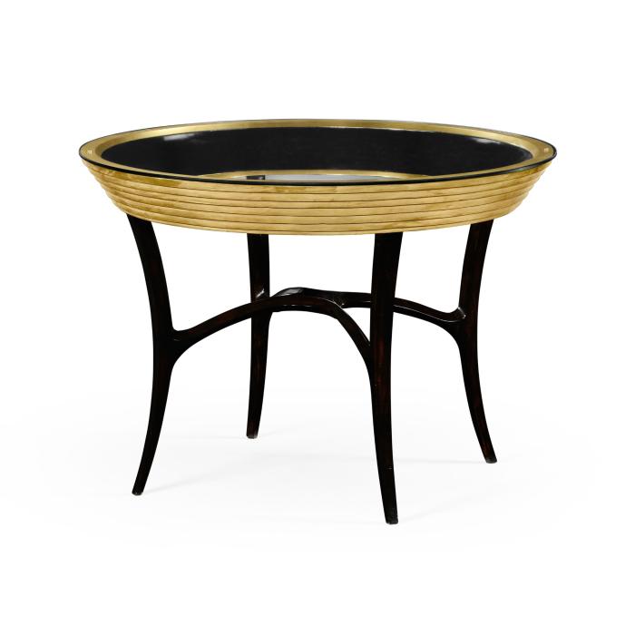 Jonathan Charles Round Centre Table Modernist Stepped 3