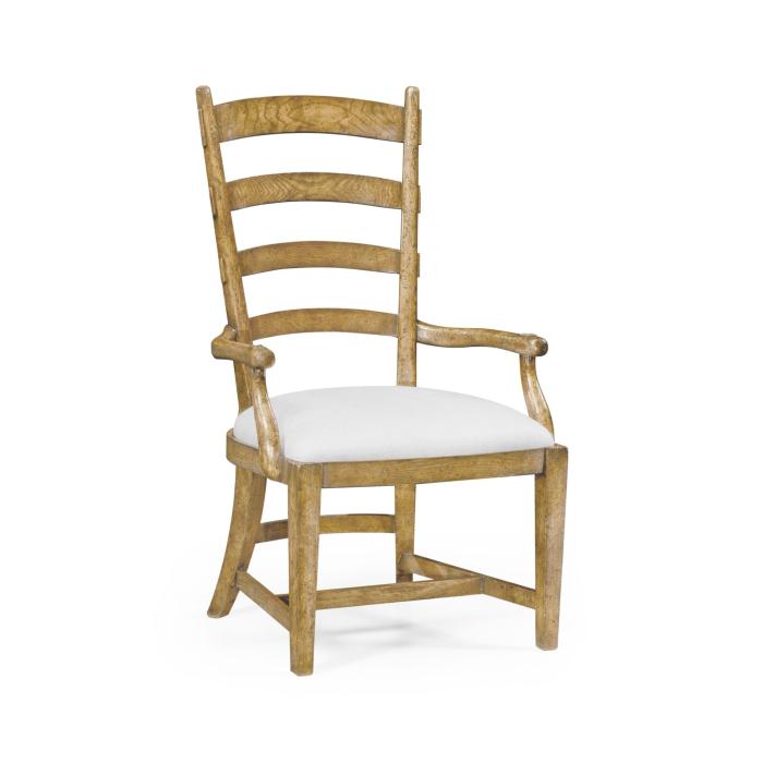 Jonathan Charles Dining Chair with Arms Fireside in COM - Natural 1