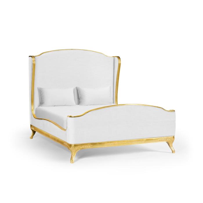 Jonathan Charles King Bed Frame Louis XV in Gold Leaf - COM 1