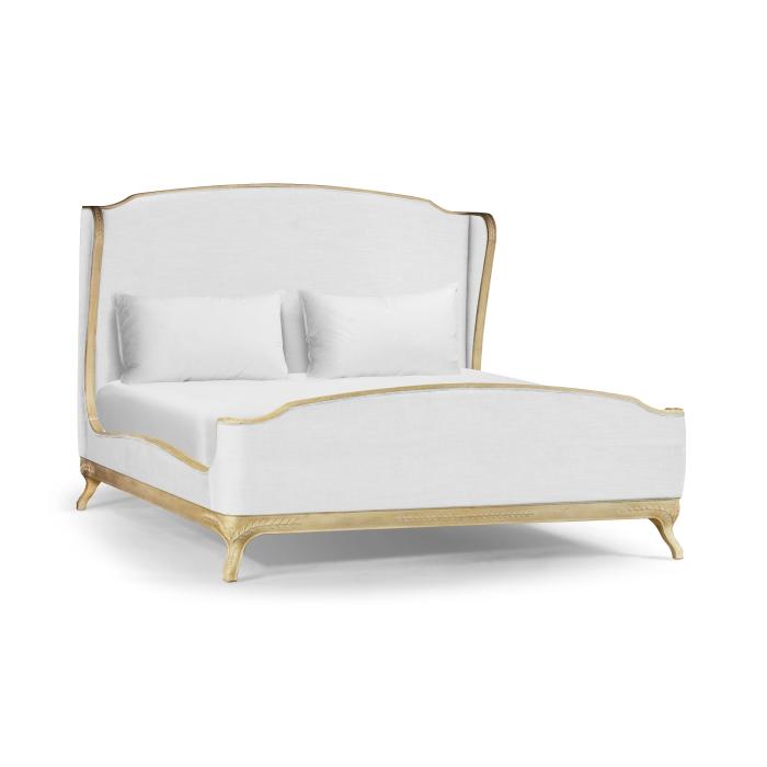 Jonathan Charles Super King Bed Frame Louis XV in Limed Tulip Wood - COM 1