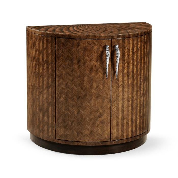 Jonathan Charles Feather Inlay Cocktail Cabinet 8