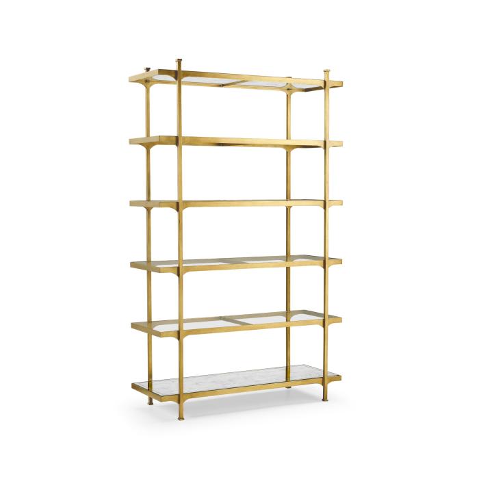 Jonathan Charles Etagere Contemporary Six-Tier - Gilded 4