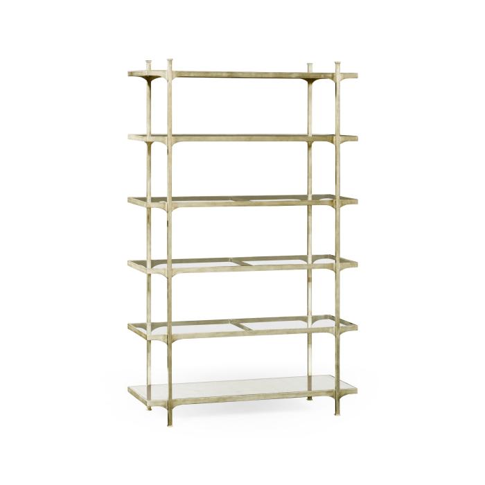 Jonathan Charles Etagere Contemporary Six-Tier - Silver 1