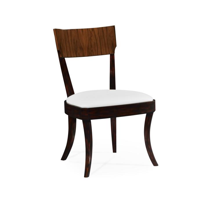 Jonathan Charles Dining Chair with Arm High Lustre Rosewood in COM 1
