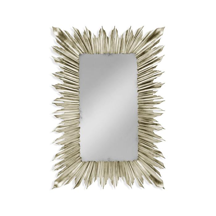 Jonathan Charles Wall Mirror Sunburst - Silver 2