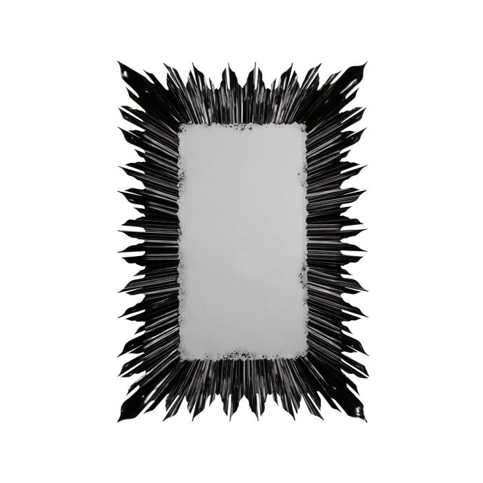 Jonathan Charles Wall Mirror Sunburst - Black 2