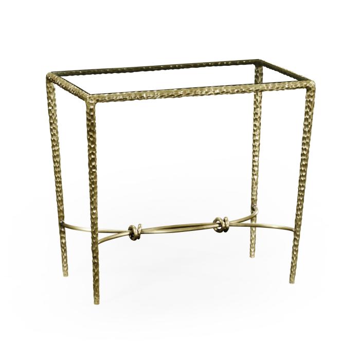 Jonathan Charles Side Table Hammered - Brass 2