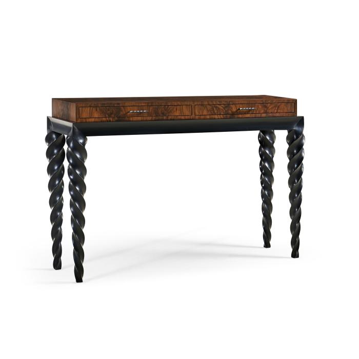 Jonathan Charles Console Table Barley with Drawers - Black 10