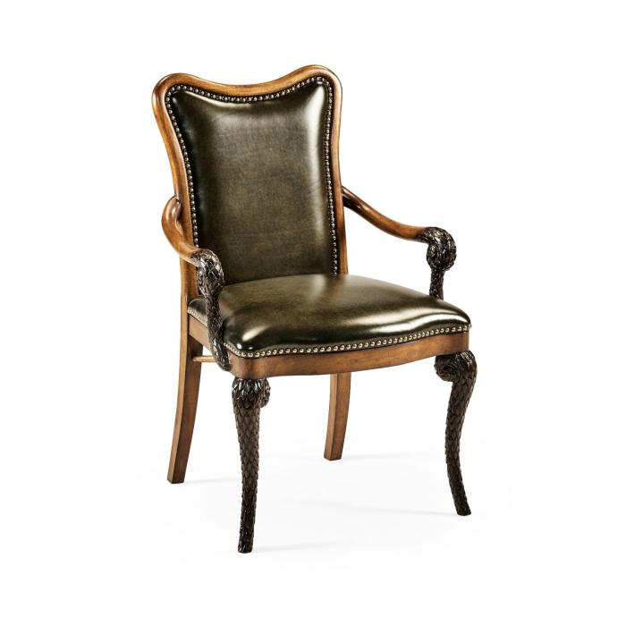 Jonathan Charles Burr Walnut "Pangolin" Arm Chair 7