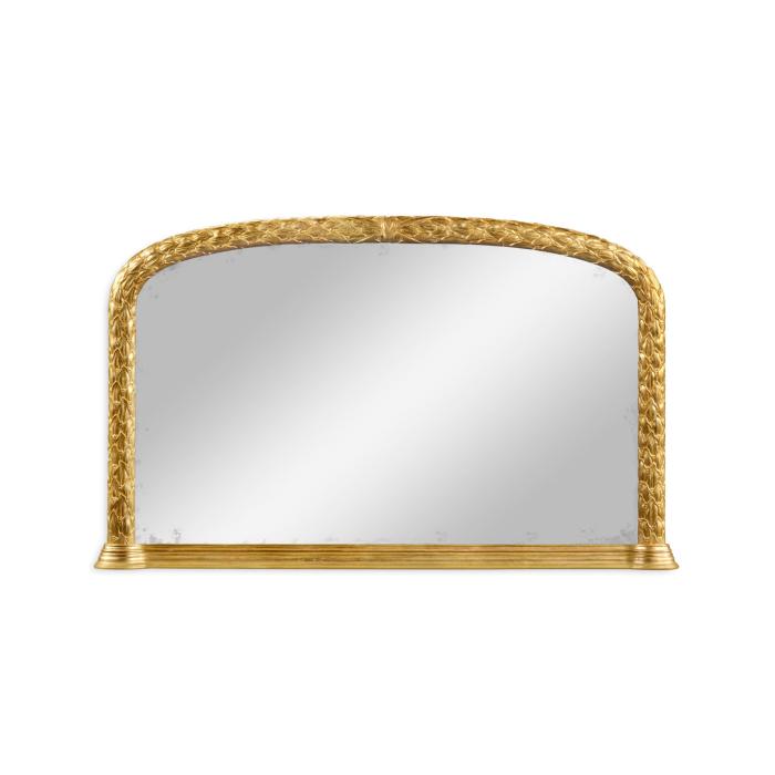 Jonathan Charles Overmantle Mirror Water Gilded - Gold 3