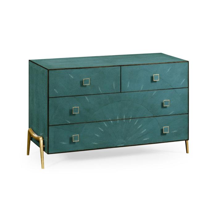 Jonathan Charles Chest of Drawers French 1930s - Brass 8