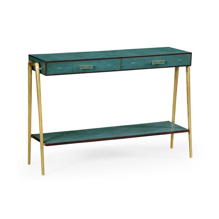 Jonathan Charles Console Table French 1930s - Brass 4