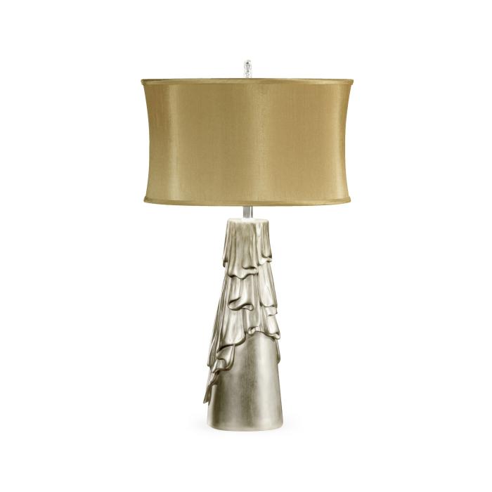 Jonathan Charles Table Lamp Candle Wax - Silver 1