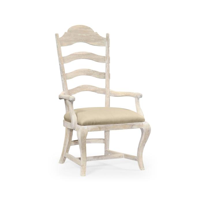 Jonathan Charles Dining Chair with Arm in Limed Acacia - Mazo 3