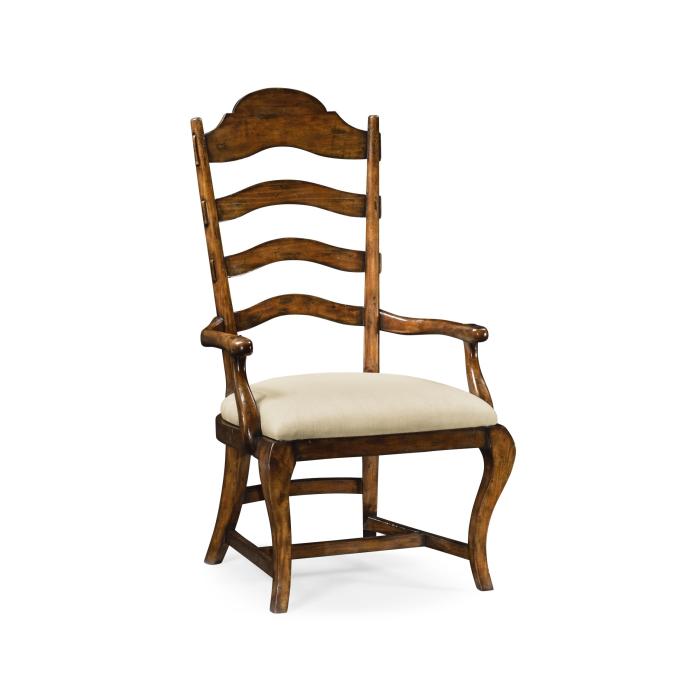 Jonathan Charles Dining Chair with Arm in Rustic Walnut - Mazo 3