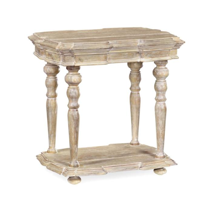 Jonathan Charles Side Table Eclectic in Limed Acacia 1
