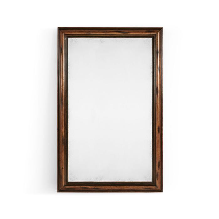Jonathan Charles Antique Wall Mirror Eclectic in Rustic Walnut 2