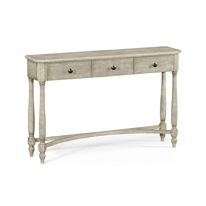 Jonathan Charles Large Narrow Console Table Victorian in Rustic Grey 6