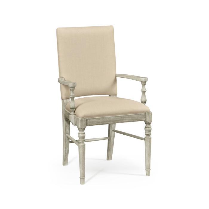 Jonathan Charles Dining Chair with Arms Rustic in Mazo - Rustic Grey 3