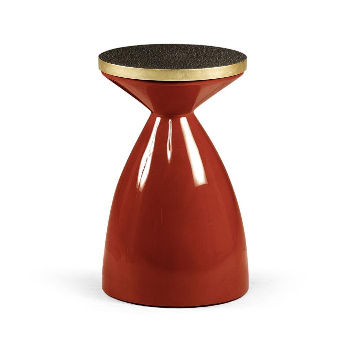 Jonathan Charles Round Wine Table Hourglass - Emperor & Charcoal 5