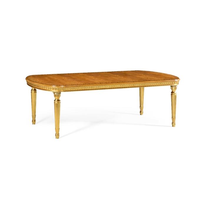 Jonathan Charles Dining Table Louis XV with Gilded Base 1