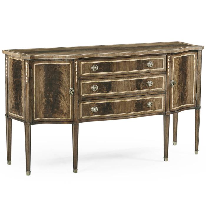 Jonathan Charles Sideboard Georgian with Curved Doors - Bleached 1