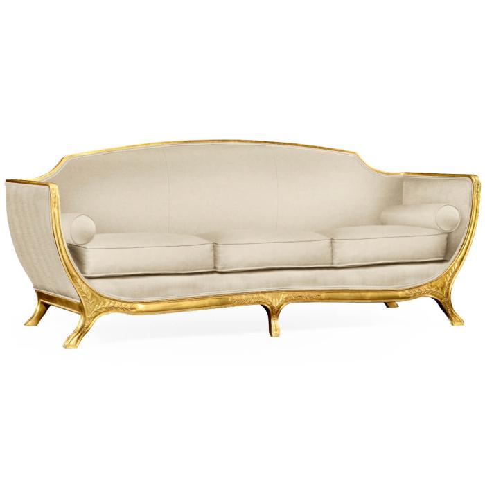 Jonathan Charles Large Sofa Empire in Gold Leaf - Mazo 1