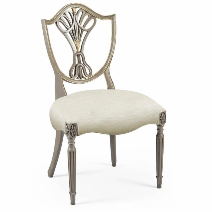 Jonathan Charles Dining Chair Sheraton Grey & Gilded - Castaway 1
