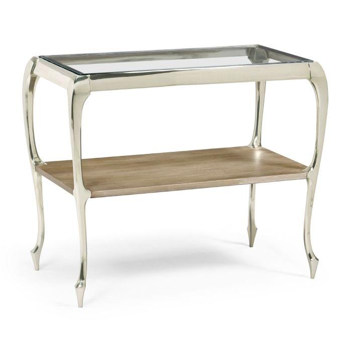 Jonathan Charles Parisian Small Console Table with Glass Top 1