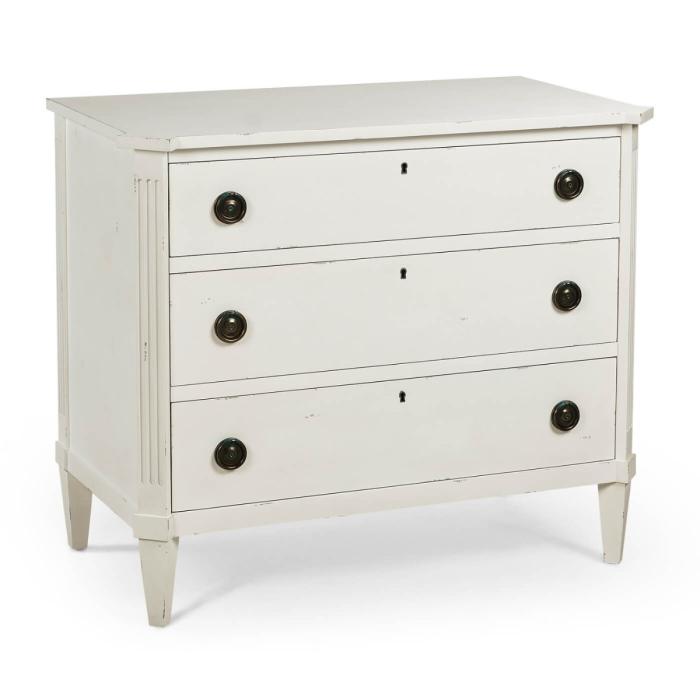 Jonathan Charles Aeon Chest of Drawers in White 97cm 1