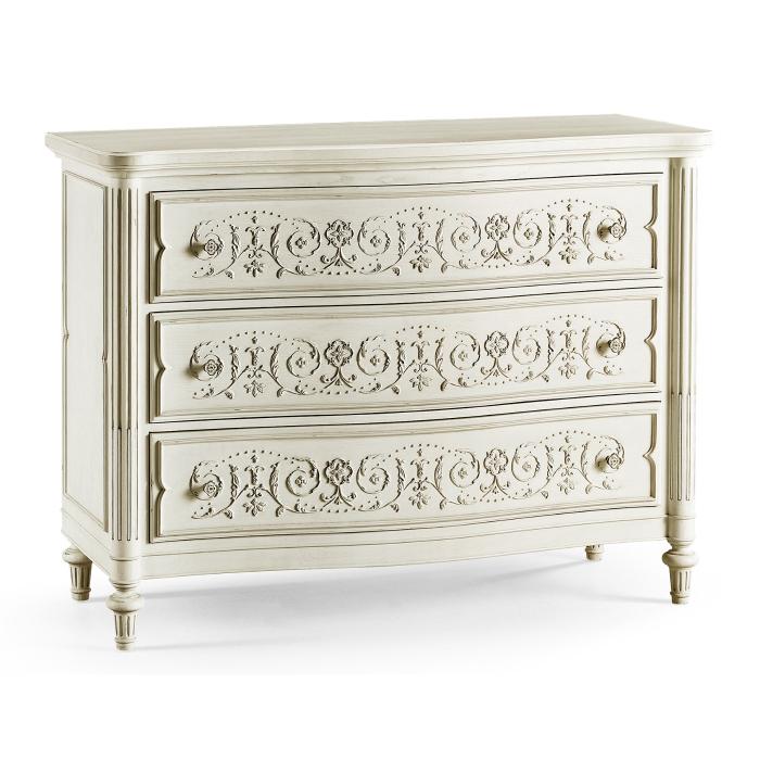 Jonathan Charles Stratus Chest of Drawers in White 1